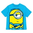 thumbnail image 3 of Minions T-Shirt and Mesh Shorts Outfit Set Toddler to Big Kid, 3 of 5