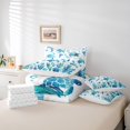 thumbnail image 6 of meiyoeat Watercolor Sea Turtle 7-Piece Twin Bedding For Boys,Ocean Animal Starfish Bedding Comforter Set,Reversible, 6 of 7