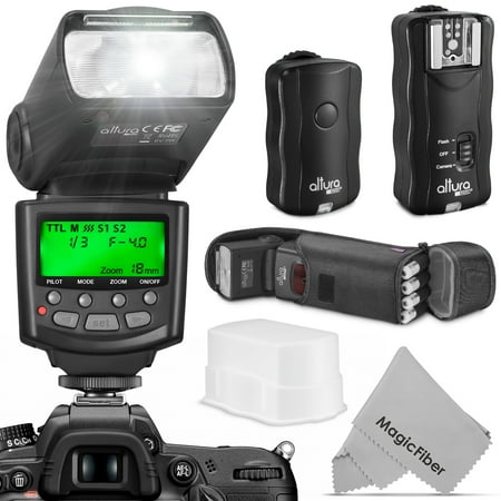 Altura Photo Professional Flash Kit for Canon DSLR with E-TTL Flash AP-C1001, Wireless Flash Trigger Set and (Best Flash For Wedding Photography Canon)