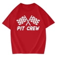 thumbnail image 4 of T-shirts pour Femmes Pit Crew 2026 Été à la Mode Manches Courtes Col Rond T-Shirts Graphiques Voiture de Course, 4 of 4