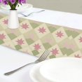 thumbnail image 4 of Yayeee Table Runner 70 inches Long Home Kitchen Dinning Party Decoration, Pastel Green Geometric, 4 of 7