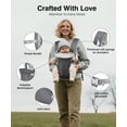 thumbnail image 4 of RUPOUN Baby Carrier, Convertible Soft & Cool Baby Carrier, 4-Position, Gray, for Child, Infant, Newborn, 4 of 8