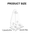 thumbnail image 3 of 20Pcs Blinds Fasteners Plastic Hold Down Brackets Simple Installation Bottom Rails Clips for Vertical Horizontal Blinds, 3 of 8