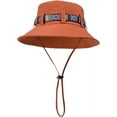 thumbnail image 2 of Sun Hats for Men, Fishing Hats for Men, Summer Fashion Nylon Big Brim Fisherman Mesh Hat with an Adjustable Elastic Drawstring is Most Suitable for A Head Circumference of 22-24 In, Orange, 2 of 7