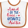thumbnail image 3 of Inktastic Memorial Day Land of the Free Because of My Auntie Boys or Girls Baby Bib, 3 of 4