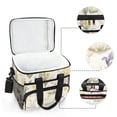 thumbnail image 6 of FORMRS Insulated Cooler Bag 24 Cans Capacity Soft Leakproof Lunch Box with Side Pockets, Floral Rabbit, 6 of 7