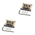 thumbnail image 2 of Thinsony Professional Practical Piano Bridge with Screws Bridge Tailpiece Wear-resistant Roller Saddle for 3 String Cigarbox Bass 2Set, 2 of 6