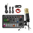 thumbnail image 2 of Podcast Microphone Sound Card Kit,Professional Studio Condenser Mic&F998 Live Sound Mixer, 2 of 7