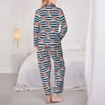thumbnail image 6 of Wukai Popcorn Print Women's Pajama Set - Soft Long Sleeve Sleepwear for Comfort and Style-, 6 of 9