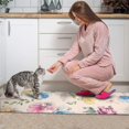 thumbnail image 3 of Pioneer Flower Floral Print Pattern Kitchen Rugs Sets Of 2,Anti Fatigue Kitchen Mat Rugs Non Slip Washable,Decorative Kitchen Floor Mats for Kitchen,Sink,Laundry,17"x30"+17"x47", 3 of 7