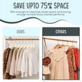 thumbnail image 2 of Techzoo Premium Kids Velvet Hangers 15 Pack – 14" Non Slip Felt Cloth Hangers for Closet – Ultra Slim, Space Saving Kids Clothes Hangers with 360° Swivel Hook, Toddler Children Kids Hangers – Beige, 2 of 8