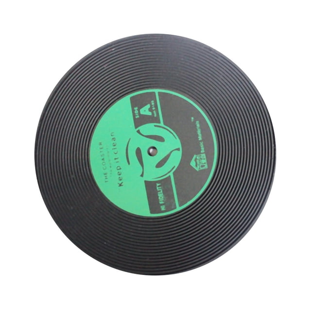Cup Mat Bar Placemat Silicone Records Party Shape Creative Kitchen Kitchen,Dining & Bar