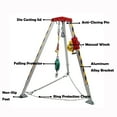 thumbnail image 4 of Techtongda Emergency Rescue Tripod Confined Space Tripod Kit 1800LBS Winch with 10 Meter Anti-fall Device, 4 of 19