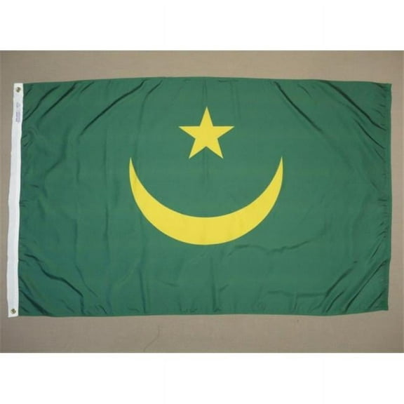 2 ft. X 3 ft. Nyl-Glo Mauritania Flag