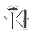 thumbnail image 5 of Portable 4 Position Height Adjustable Stool Seat, Folding Fishing Chair, Black, 5 of 5