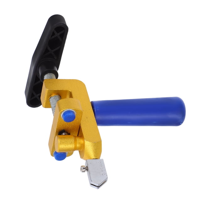 Raindrops 1Set Manual Tile Cutter with Glass Cutting Tool Ergonomic Handle Durable One Piece Multi Color for Home Use
