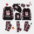 thumbnail image 1 of Pijamas familiares navideños a juego, conjuntos de pijamas de manga larga negros para mascotas, Navidad en julio, 1 of 4