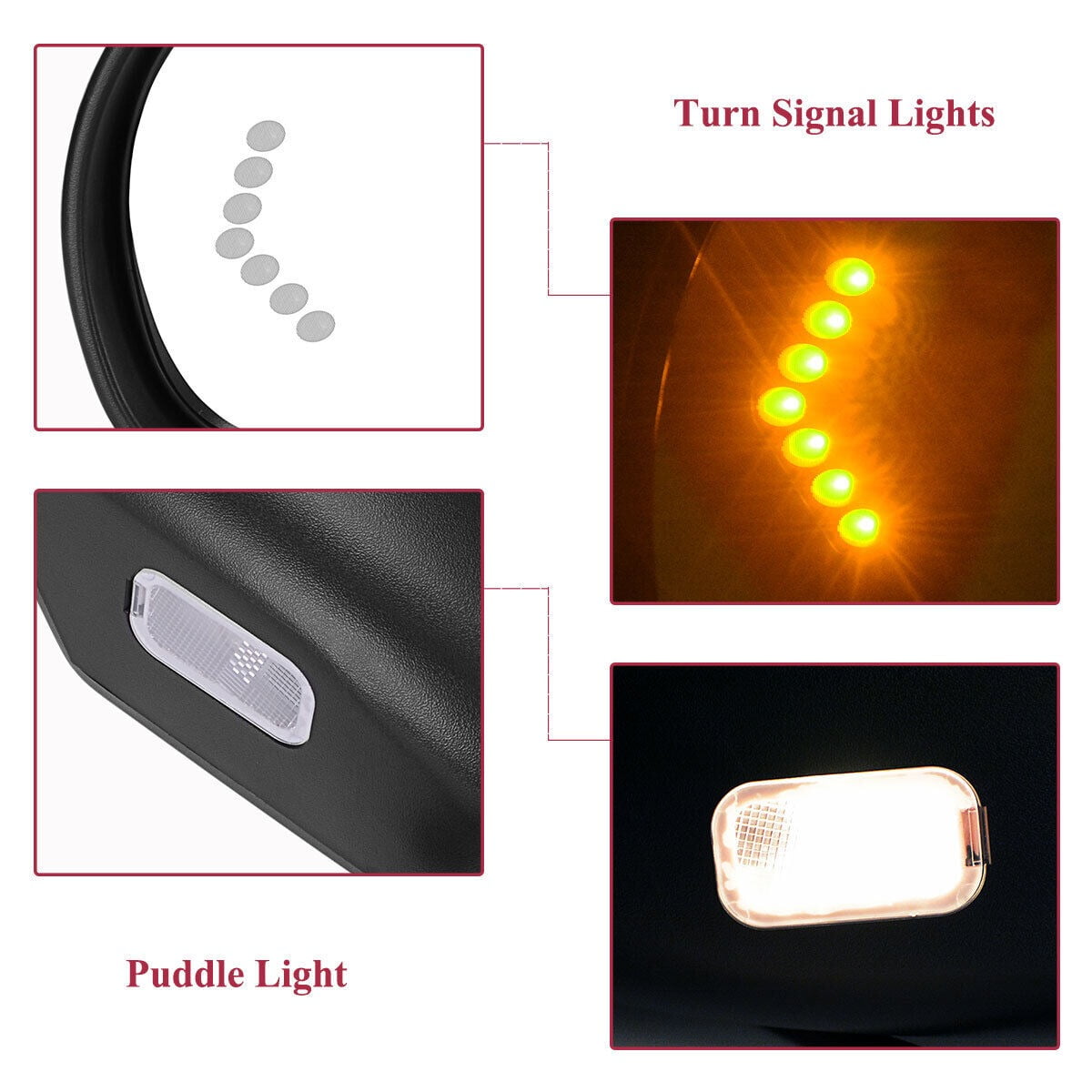Ledkingdomus 1x Driver Side Mirror for 07-13 Chevy Silverado Sierra 1500 2500 3500 Power Heat