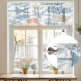 thumbnail image 7 of Summer Marine Life Valances for Windows, 42 x 18in, Ocean Coral Starfish Art Rod Pocket Kitchen Valance Curtain Light Filtering Window Treatments for Living Room Bedroom, 1 Panel, 7 of 7