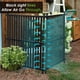 thumbnail image 2 of WubioA  Vinyl Fence Panels 2 Pack Outdoor Picket Privacy Screen Fence, 2PCS White PVC Fence Panel, 48" H X 36" W (Black), 2 of 6