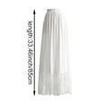 thumbnail image 3 of Byfri White Lace Half Slip Maxi Underskirt, High Waist Petticoat Extender for Dresses, 85cm, 3 of 7