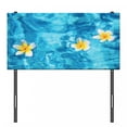 thumbnail image 3 of Hawaiian Headboard, Tropical Frangipani Flower Floating in Water Pool Summertime Ecofriendly, Upholstered Decorative Metal Bed Headboard with Memory Foam, Twin Size, Aqua Yellow White, by Ambesonne, 3 of 4