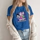thumbnail image 4 of Moonsky Camiseta unisex Huntrix Dem-0n, colores cómodos, camiseta Huntrix para niñas, camiseta Mira Rumi Joey, merchandising, regalo juvenil para fans del K-pop (Azul 2XL), 4 of 4