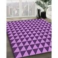 thumbnail image 3 of Ahgly Company Machine Washable Indoor Square Transitional Heliotrope Purple Area Rugs, 6' Square, 3 of 7