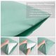 thumbnail image 4 of Ntbay King Juego De 2 Fundas De Almohada De Microfibra Cepillada De 20 X 36 Pulgadas, Fundas De Almohada Suaves, Resistentes A Las Arrugas, Resistentes A Las Manchas, Color Verde Menta Con Cierre De S, 4 of 5