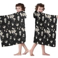 thumbnail image 4 of Daisy Flower Pattern Hooded Bath Towel，50"x30" for Ages 3 To 12 Kids, Quick Dry Lightweight Soft Microfiber Hood Beach Towel Cover Up for Kids, 4 of 7