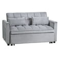 thumbnail image 6 of Leumius Convertible Sofa Bed,3-in-1 Sleeper Sofa with Pull Out Bed,Loveseat Couch with Adjustable Backrest for Living Room,Gray, 6 of 11