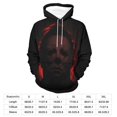 thumbnail image 2 of Michael Myers Hoodies for Men Women 3D Print Pullover Novelty Hooded Sweatshirt Hoodies with Big Pockets 2XL, 2 of 8
