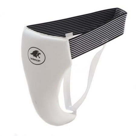 Lion Sports Martial Arts Groin Protector (Extra Large, White)