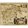 thumbnail image 2 of Vintage Maps 30x26 Gold Ornate Wood Framed with Double Matting Museum Art Print Titled - Peking or Pekin or Beijing China, 2 of 4