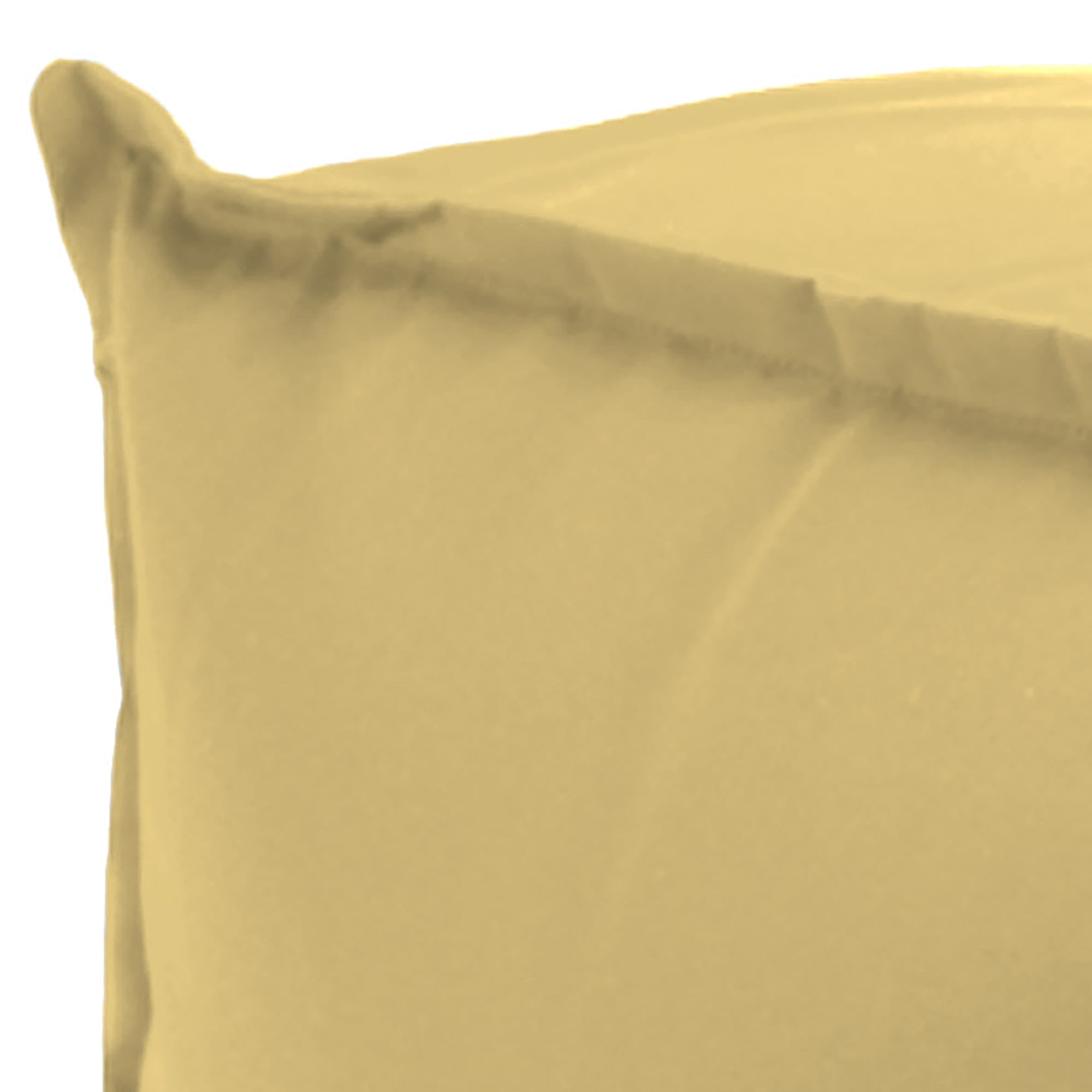 Sunbrella Outdoor Canvas Wheat Acrylic Pouf, Yellow