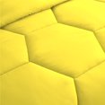 thumbnail image 5 of 3 Piece Honeycomb Design Comforter Set, 800 TC, 100% Egyptian Cotton, Super King Size Yellow Solid, 5 of 5