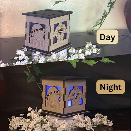 Superman Light Box | Kids Bedroom Décor | Boys Night Light