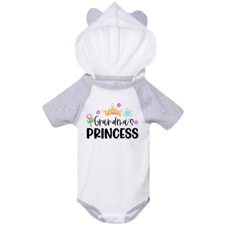 

Inktastic Grandma s Princess Crown and Flowers Gift Baby Girl Bodysuit