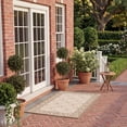 thumbnail image 4 of Safavieh Courtyard Gaus Oriental Indoor/Outdoor Area Rug, Natural/Brown, 4' x 5'7", 4 of 15