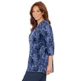 thumbnail image 4 of Catherines Women's Plus Size Easy Fit 3/4-Sleeve V-Neck Tunic, 4 of 6
