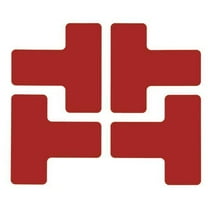 Brady Floor Tape,Red,2 inx5 in,T,PK20 104436