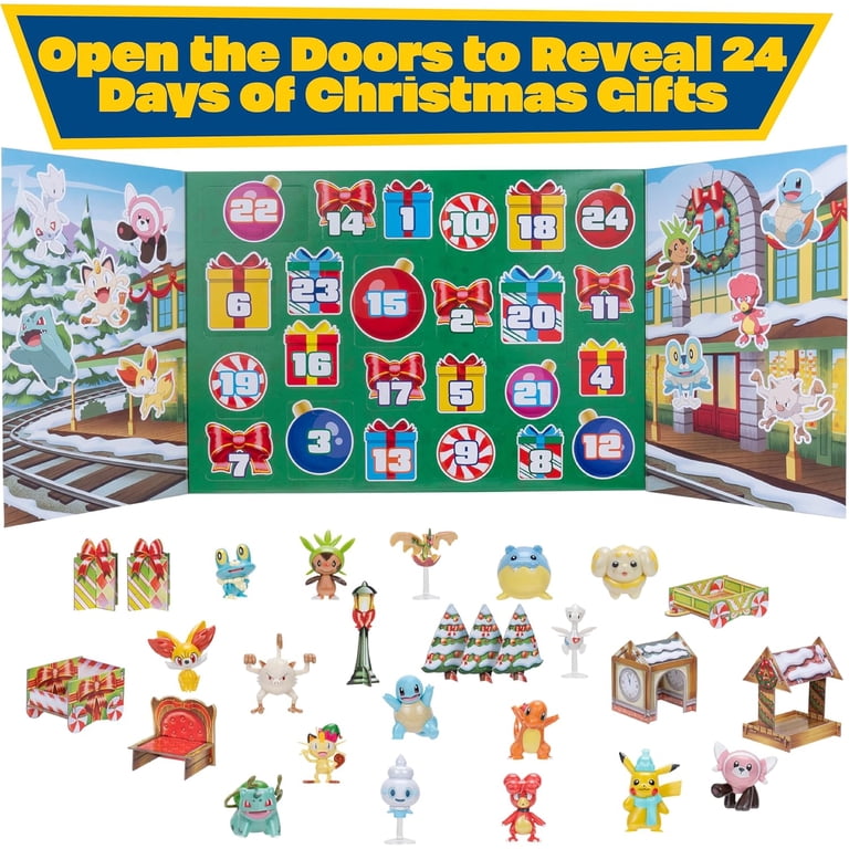 Pokemon Holiday Advent Calendar, 24 Pieces, Includes Pikachu & More - Walmart.com