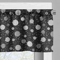 thumbnail image 5 of Ambesonne Retro Valance & Curtain, Scattered Circles Dots Art, 55"x45", Dark Night Blue and Pale Grey, 5 of 7