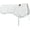 White, variant on ECP Cotton Correction Contoured Half Saddle Pad - Memory Foam Pockets White