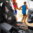thumbnail image 4 of POLERO Terry Cloth Car Seat Towel Cover Machine Washable, Compatible with Truck Seat Van, Bucket Seat Protector Fit for Sedan Vehicle, Moth Mushroom 1 Pack, 4 of 7