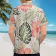 thumbnail image 6 of High Quality Hawaiian Shirts for Men Short Sleeve Aloha Beach Shirt Floral Summer Casual Button Down Shirts Blouses BEE3HC, 6 of 7