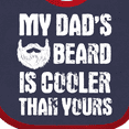 thumbnail image 4 of Inktastic My Dad's Beard is Cooler Than Yours in White Boys Baby Bib, 4 of 4