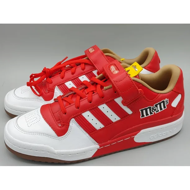 Size 9.5 - Adi-das Forum Lo 84 Shoes "M&M's" Red White GZ1935 Men's