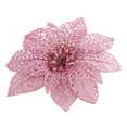 thumbnail image 4 of 10-Pack Christmas Tree Decorative Ornaments Artificial Glitter Powder Flowers Pink, 4 of 5