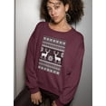 thumbnail image 2 of Christmas And New Year Design Sweatshirt Women -Image by Shutterstock, Female Medium, 2 of 4